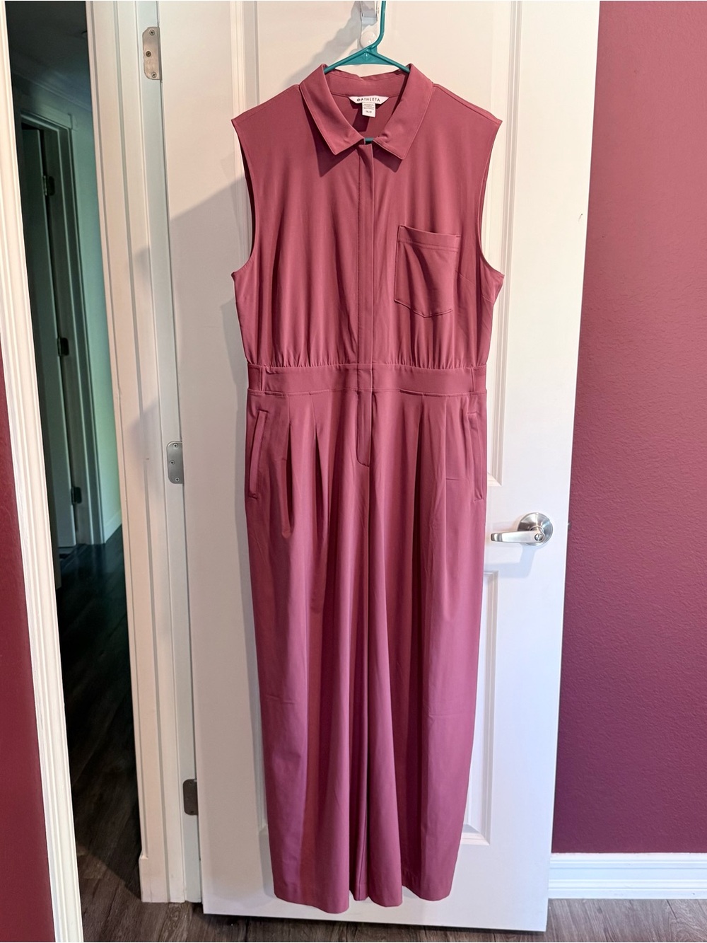 Athleta Brooklyn Heights Wide Leg Jumpsuit 14P